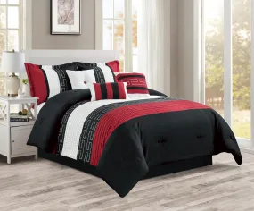 Donnatella Black 7-piece Comforter set