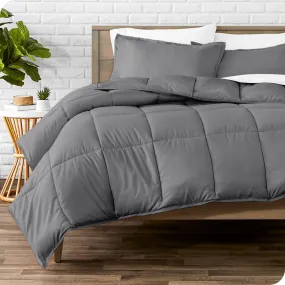 Down Alternative Box Stitch Comforter Set - Oversized King