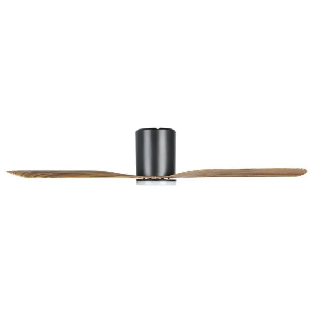 Eglo Iluka 52 Inch DC Fan 18W LED Tri-Col Black Wood Hugger