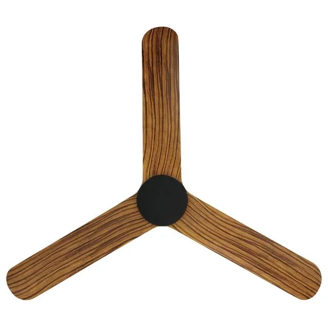 Eglo Iluka 52 Inch DC Fan 18W LED Tri-Col Black Wood Hugger