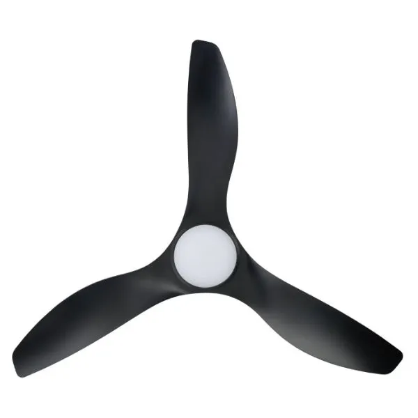 Eglo Surf 52in 132cm Ceiling Fan with 20W LED CCT Light - Black