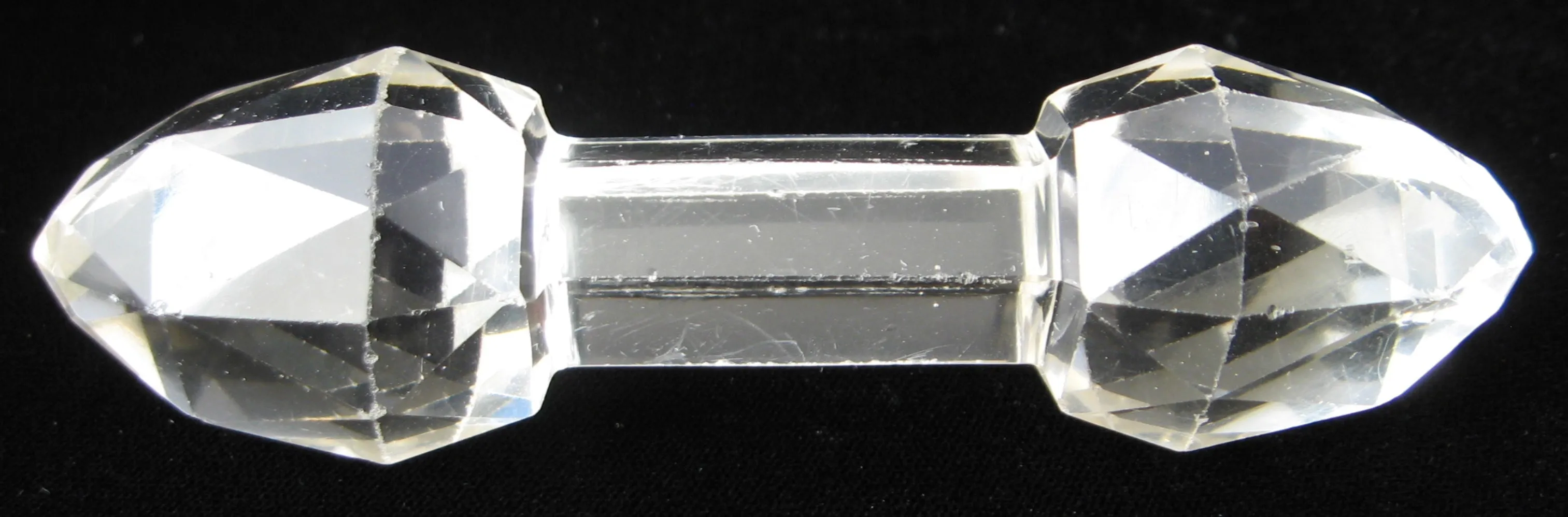 Faceted Crystal Kniferest American Brilliant ABC Pointed Ends 1880s