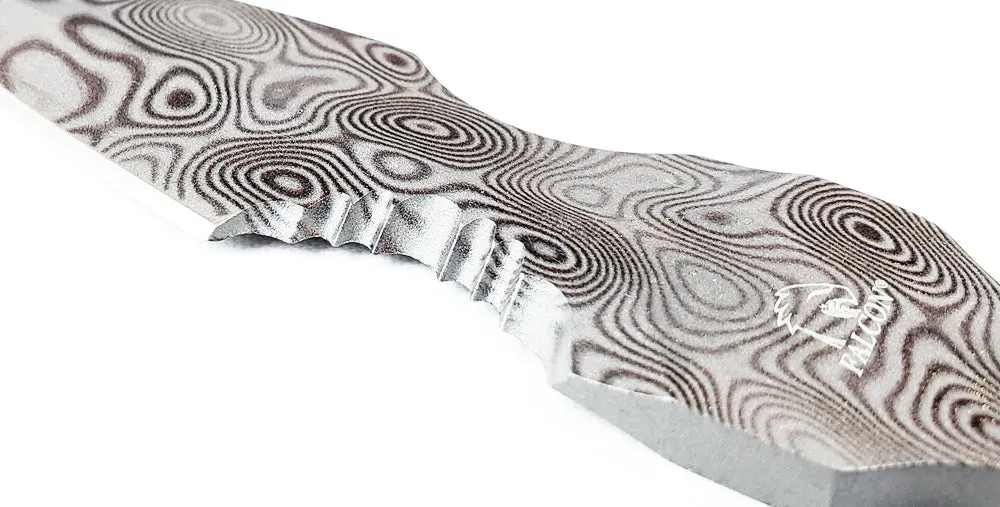 Falcon 7.5" Damascus Tactical Knife