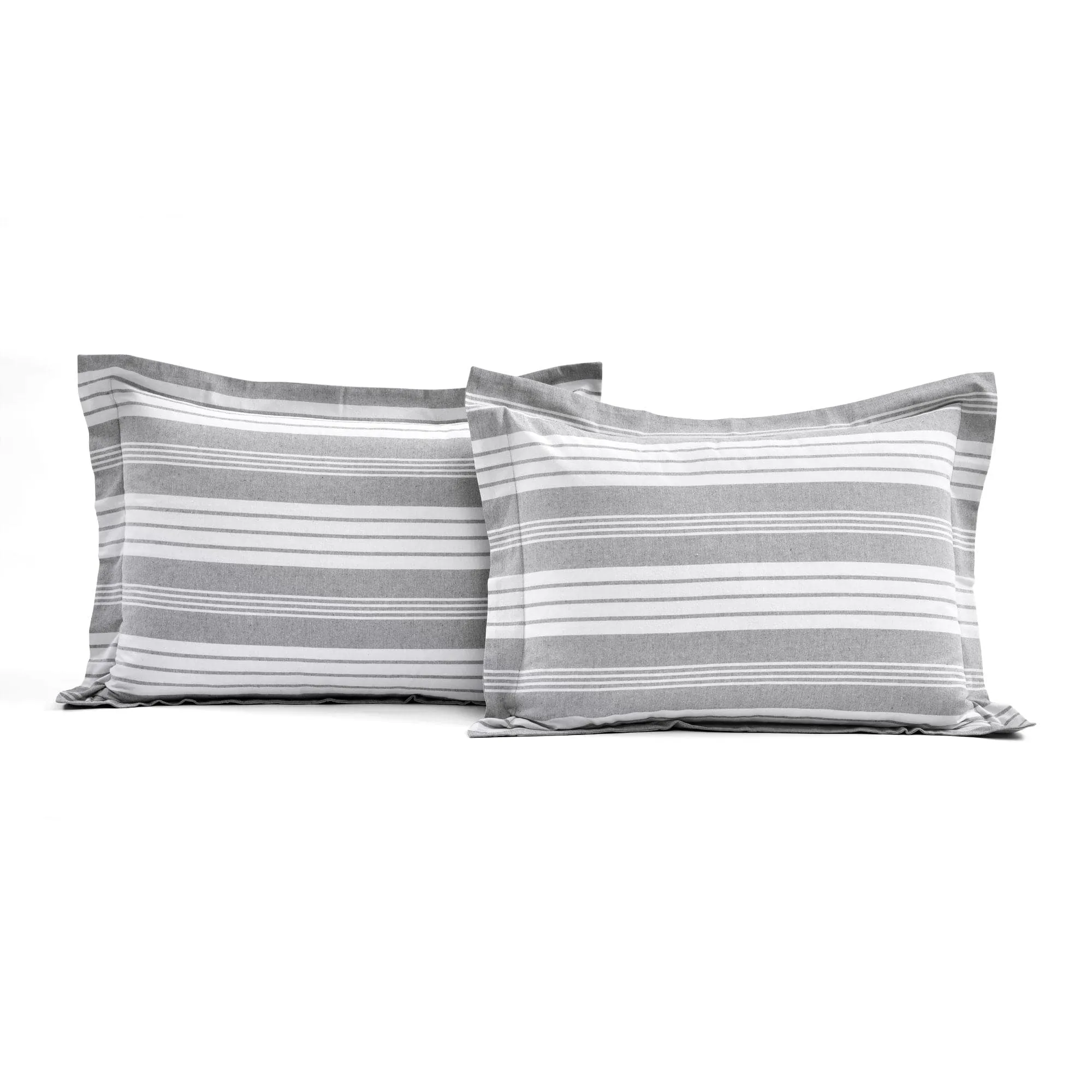 Farmhouse Yarn Dyed Stripe Recycled Cotton Comforter 5 Piece Set