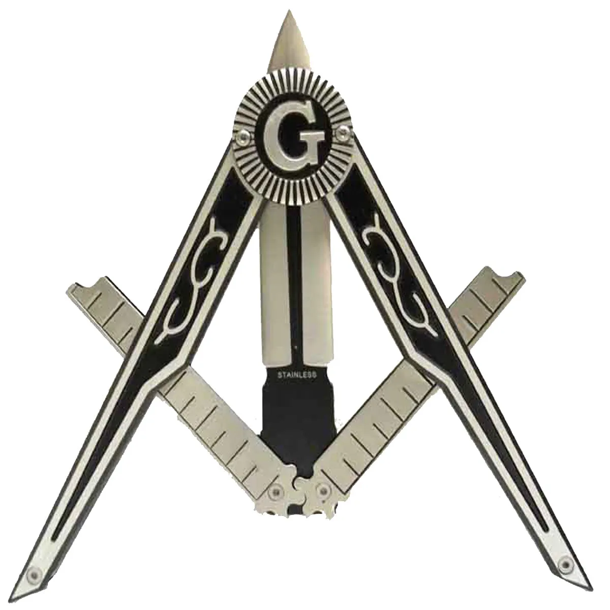 Freemason Blue Folding Pocket Knife

Featuring Masonic Seal G Square & Compasses