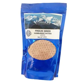 Freeze Dry Wholesalers Freeze-Dried Beef Hamburger Patties Uncooked