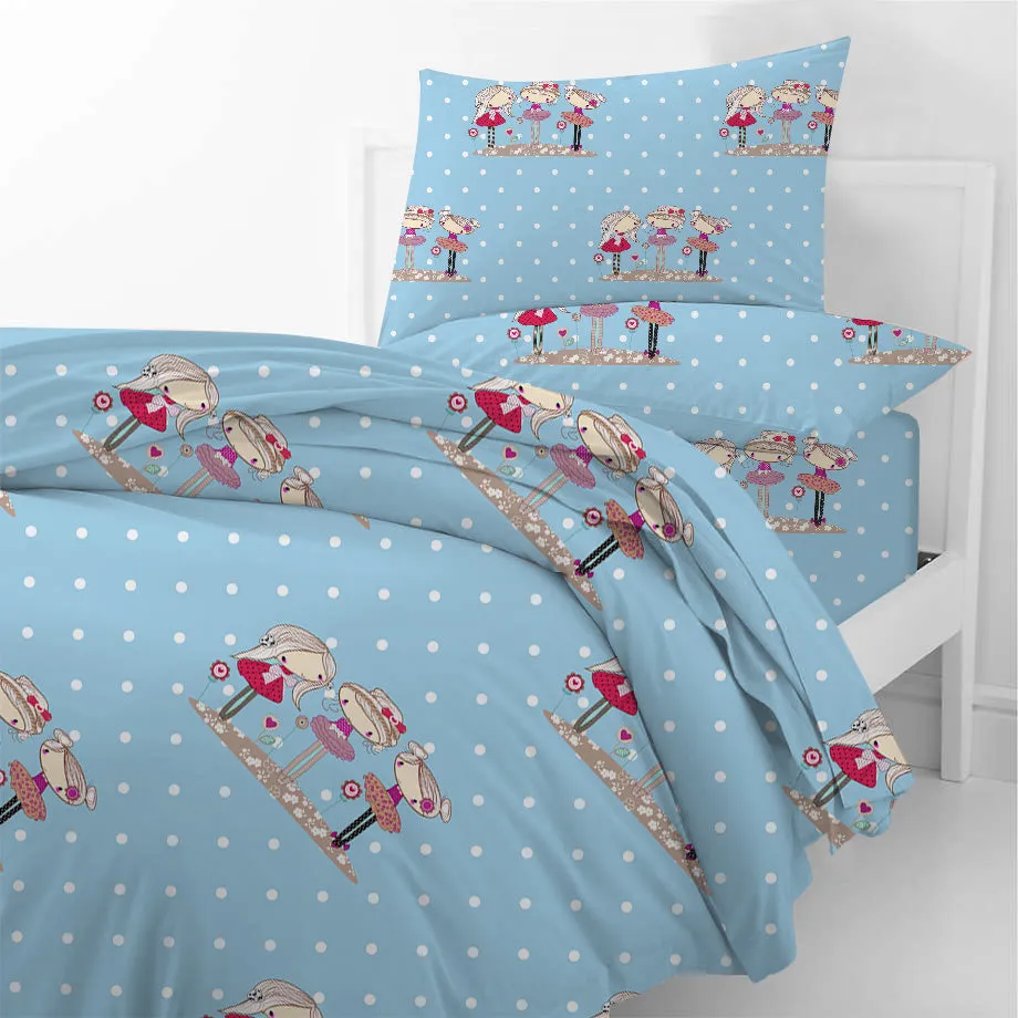 Friendlair Blue Kids Comforter 3pc Set 135x220cm