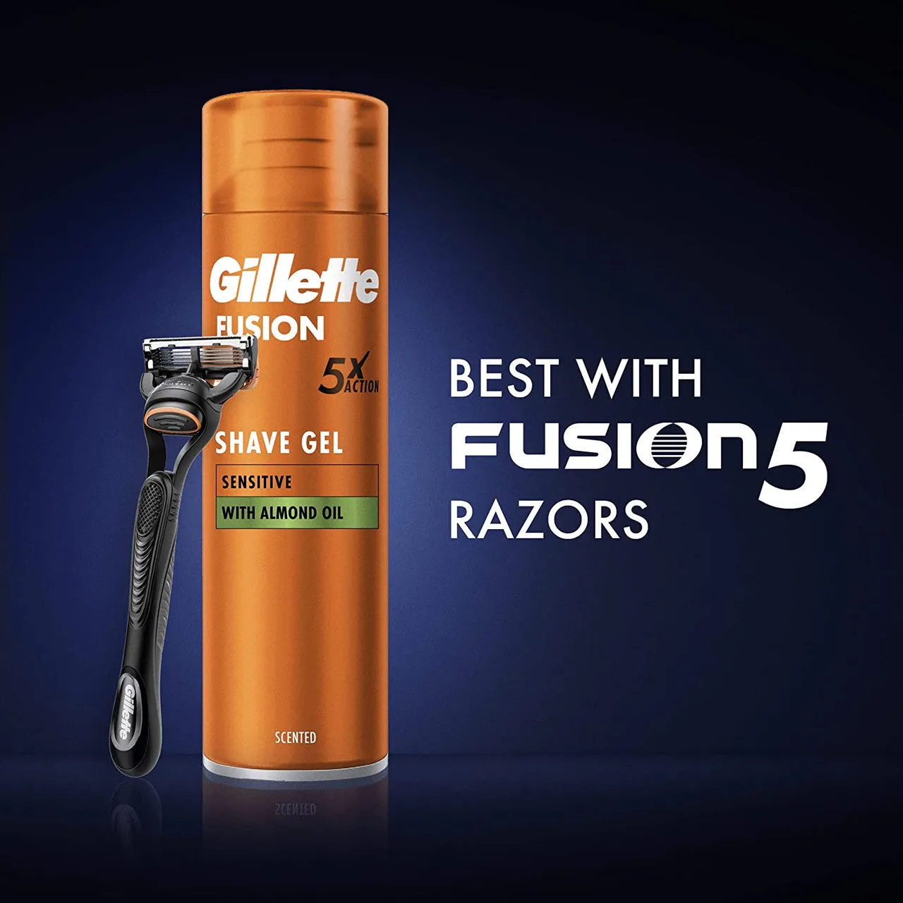 Gillette Shaving Gel Fusion5 Ultra Sensitive, 200 ml x 6