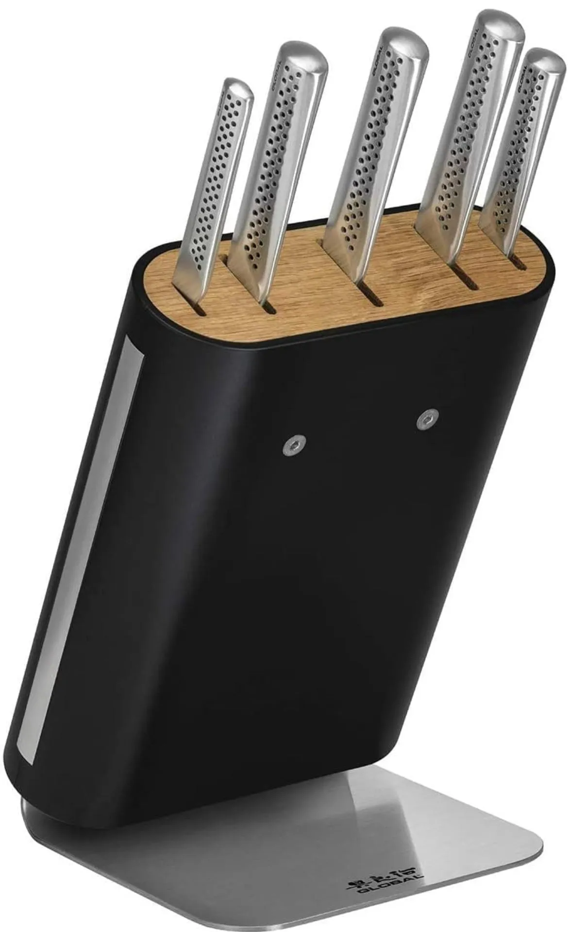 Global Ukon 5 piece Knife Set and Block