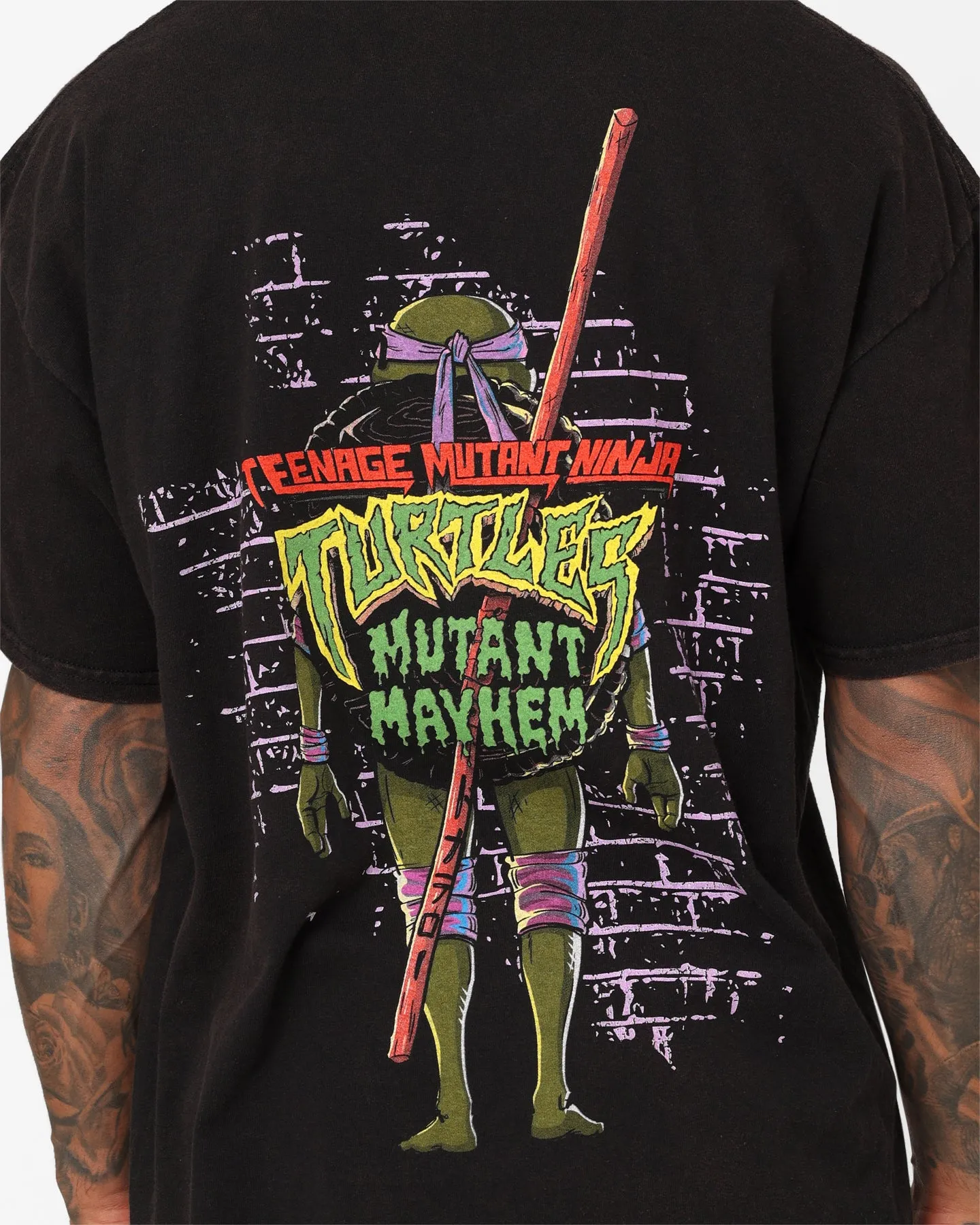 Goat Crew X Teenage Mutant Ninja Turtles Donatello Vintage T-Shirt Vintage Black