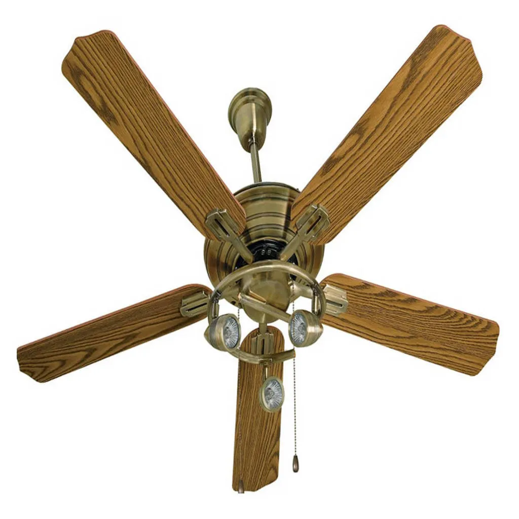 Havells Cedar Ceiling Fan With Under Light 1320mm Antique Brass