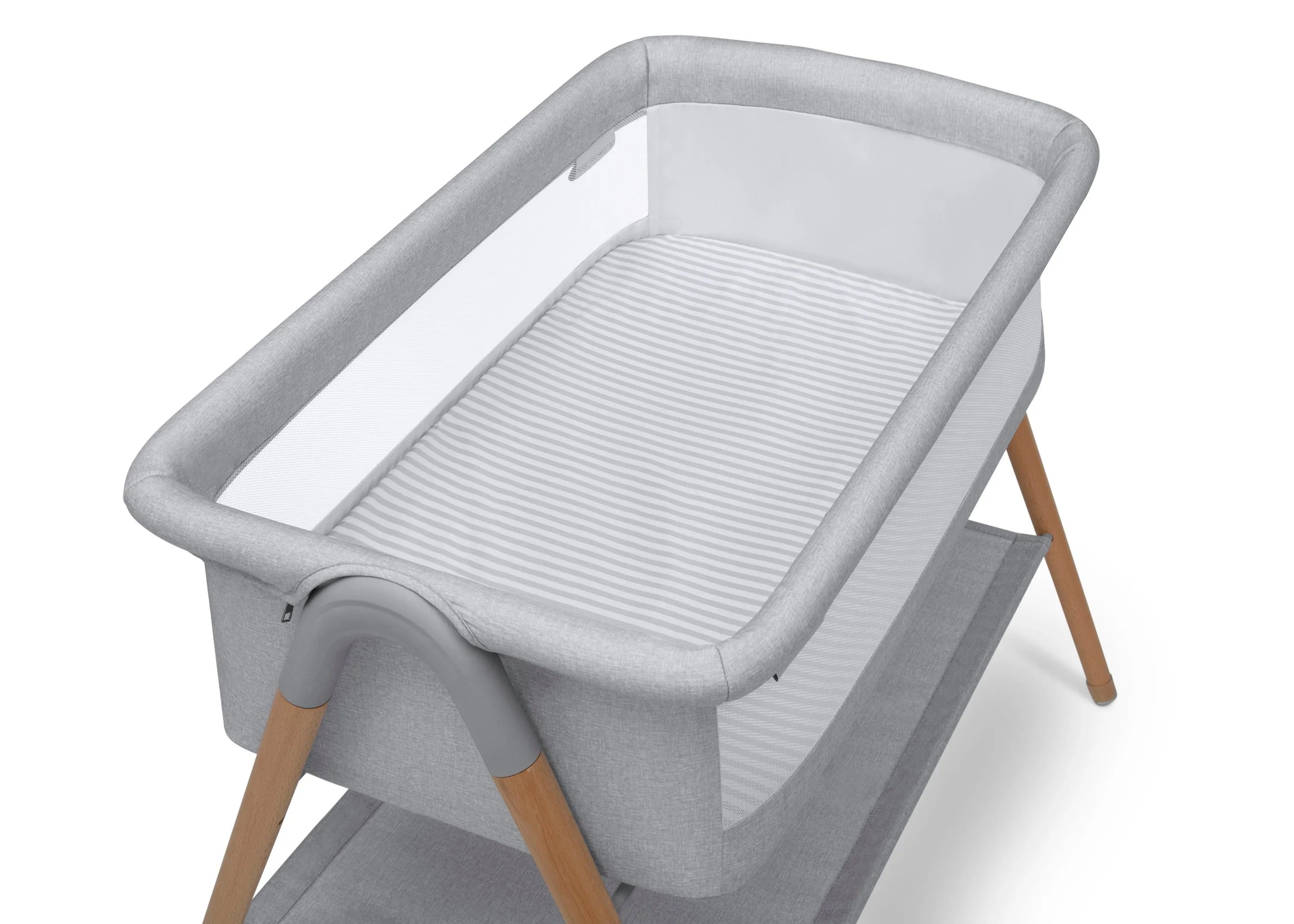 Haven by the Bed Bassinet with Natural Beechwood Legs