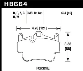 Hawk DTC-70 Brake Pad - Front (HB664U.634)