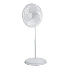 HomePointe Oscillating Stand Fan 3-Speeds (16", White)