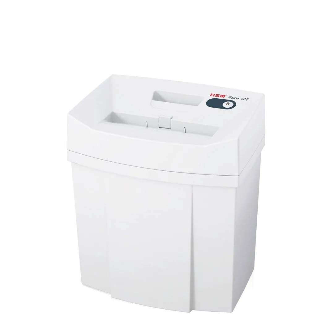 Hsm Pure 120 Paper Shredder 55 Db 3.9 Mm Anthracite, White