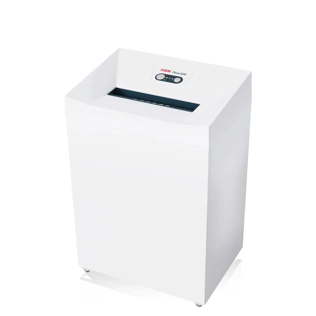 Hsm Pure 530 Paper Shredder Particle-Cut Shredding 55 Db 30 Cm White