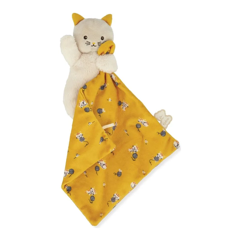 Kaloo Cat Comforter Plush Toy - Doudou Cat Yellow