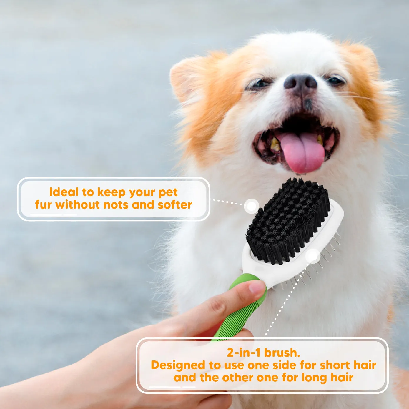 Kanu Pet Double-sided Dog & Cats Brush