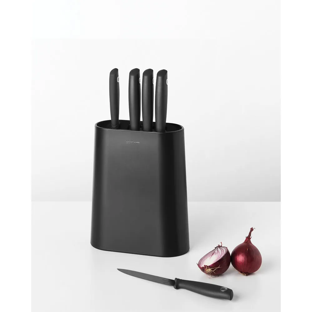 Knife Block Plus Knives- Dark Grey