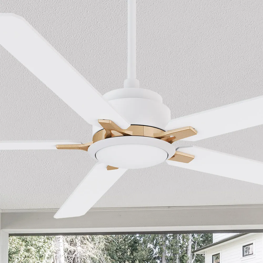 Kyra Modern Ceiling Fan with LED light and Remote control 60 inch