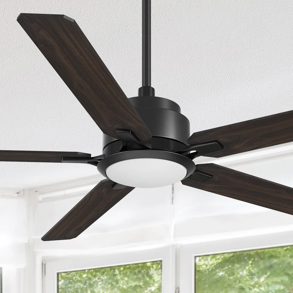 Kyra Modern Ceiling Fan with LED light and Remote control 60 inch