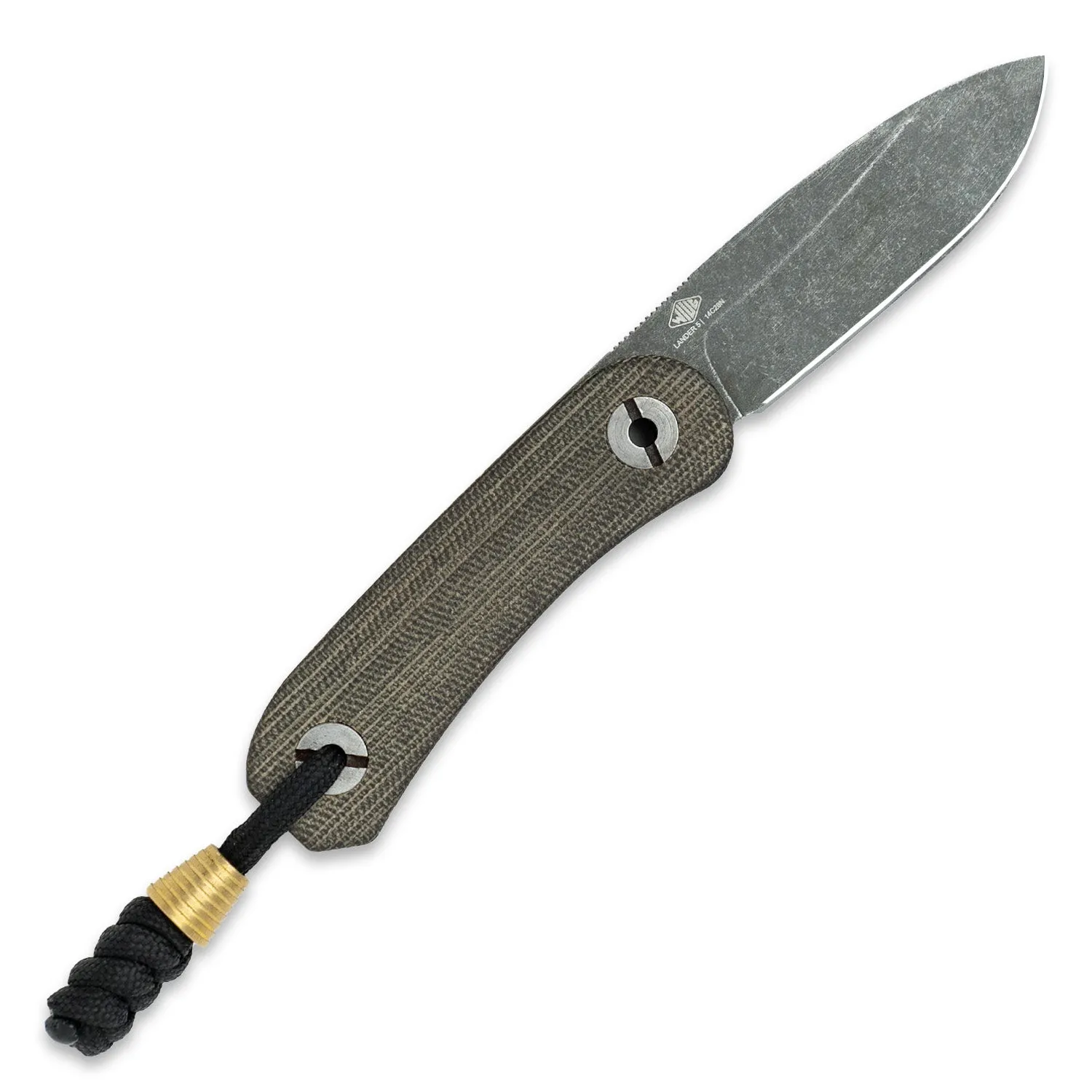 Lander 4 Fixed Blade - Moondust Micarta