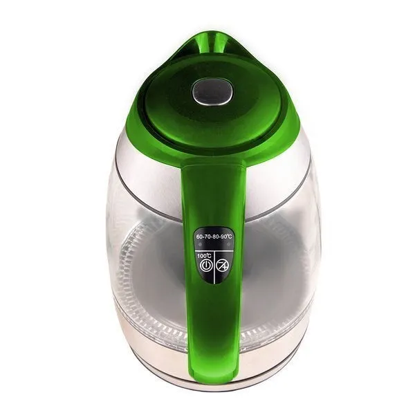 Led Glass Kettle Łucznik Wk-2020 1,8L Green