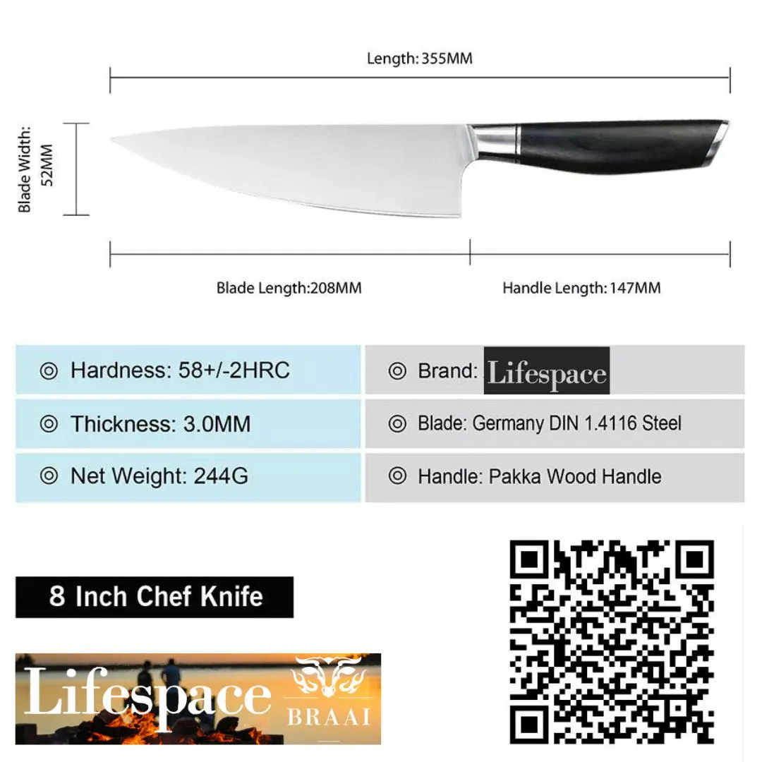 Lifespace Classic Kitchen Chef Knife