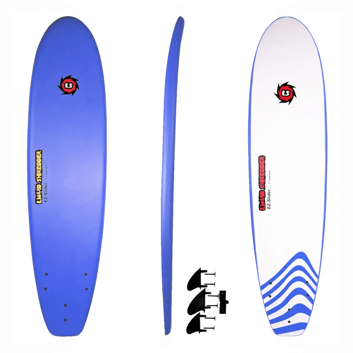 Liquid Shredder 7' EZ-Slider Foam Soft Surfboard