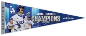 Los Angeles Dodgers 2024 World Series Champs "Three Stars" Premium Felt Collector's Pennant - Wincraft