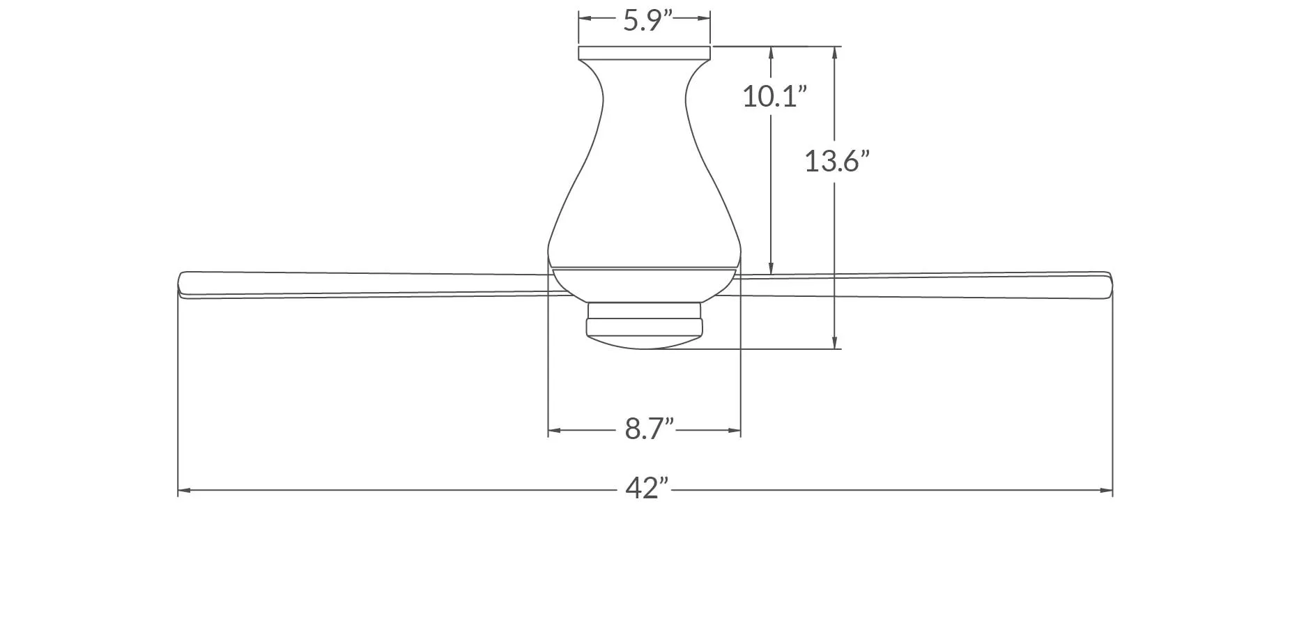 Modern Fan Altus Flush 42" Ceiling Fan with LED Light