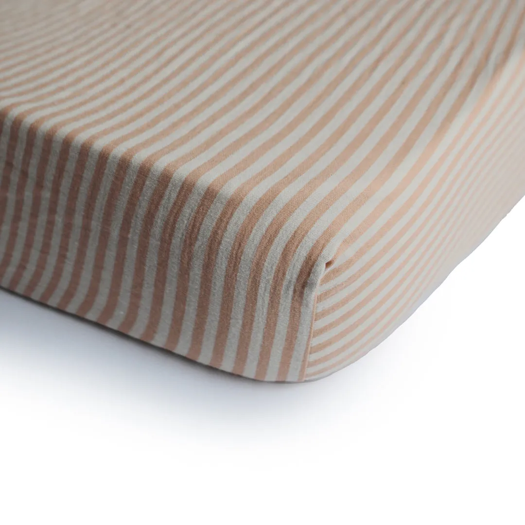 Mushie Extra Soft Muslin Mini Crib Sheet