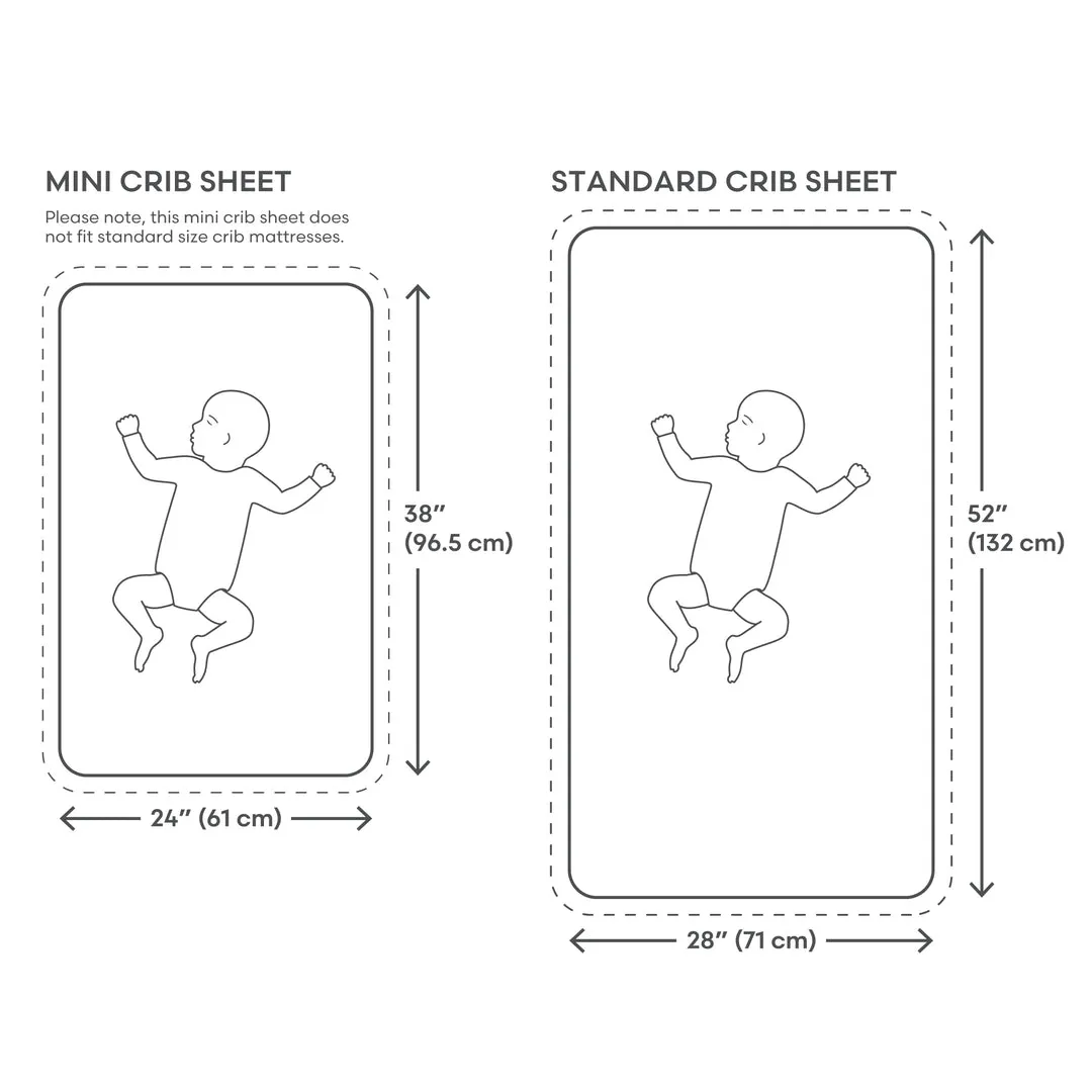 Mushie Extra Soft Muslin Mini Crib Sheet