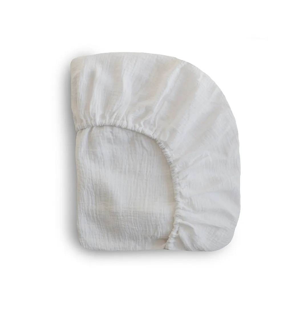 Mushie Extra Soft Muslin Mini Crib Sheet