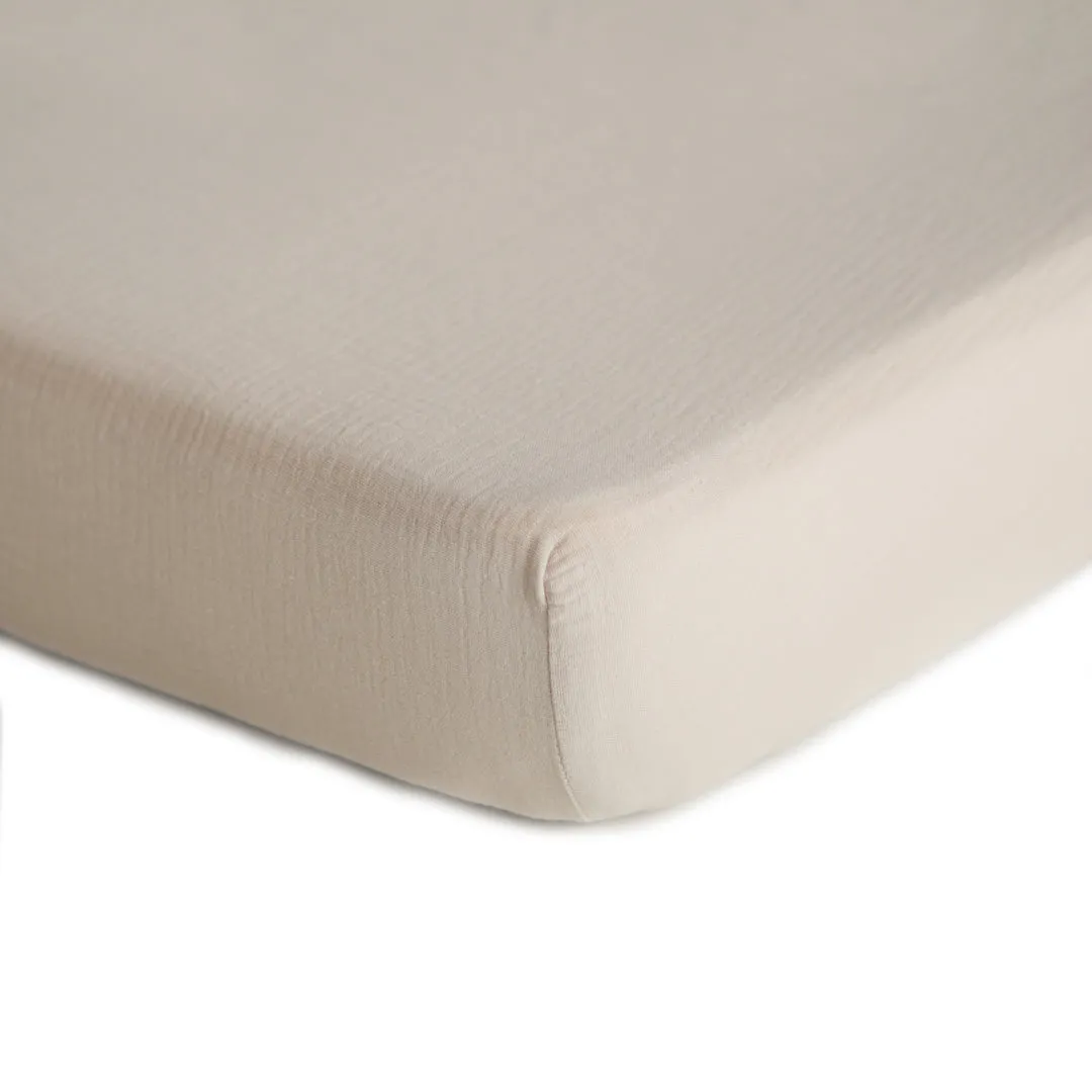 Mushie Extra Soft Muslin Mini Crib Sheet