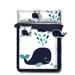 Navy Whale Kids Advventure 5 Pcs Comforter Set King