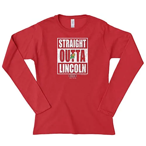 Nebraska College Unlicensed Ladies Apparel | Straight Outta Lincoln Ladies Shirt