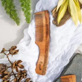 Neem Wood Comb with Handle