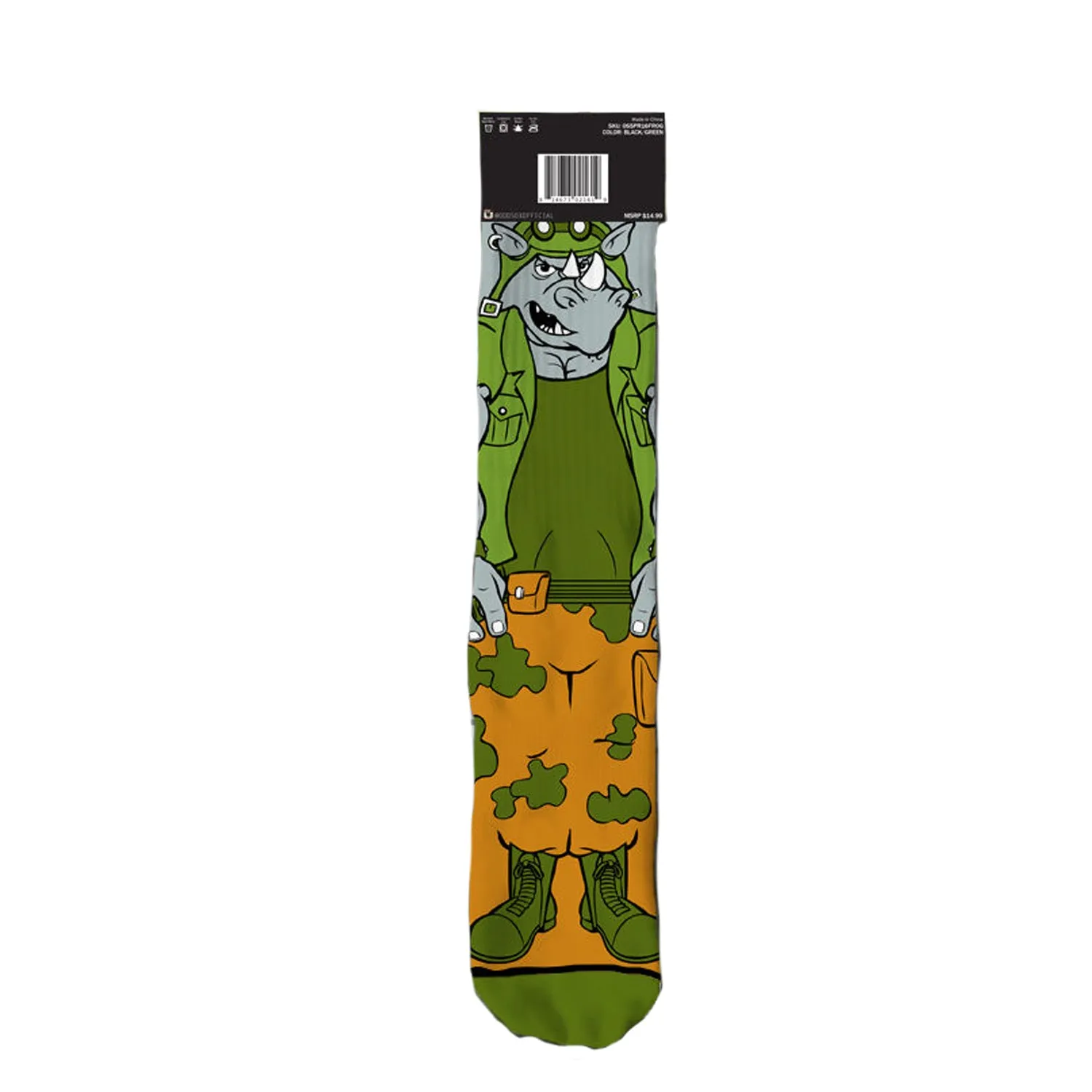 Odd Sox Men's Crew Socks - Bebop & Rocksteady (TMNT)