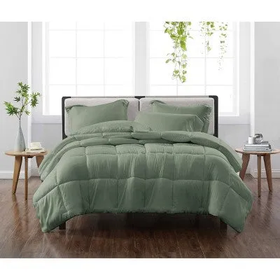 Open Box - Twin/Twin Xl 2pc Solid Comforter Set Green - Cannon Heritage