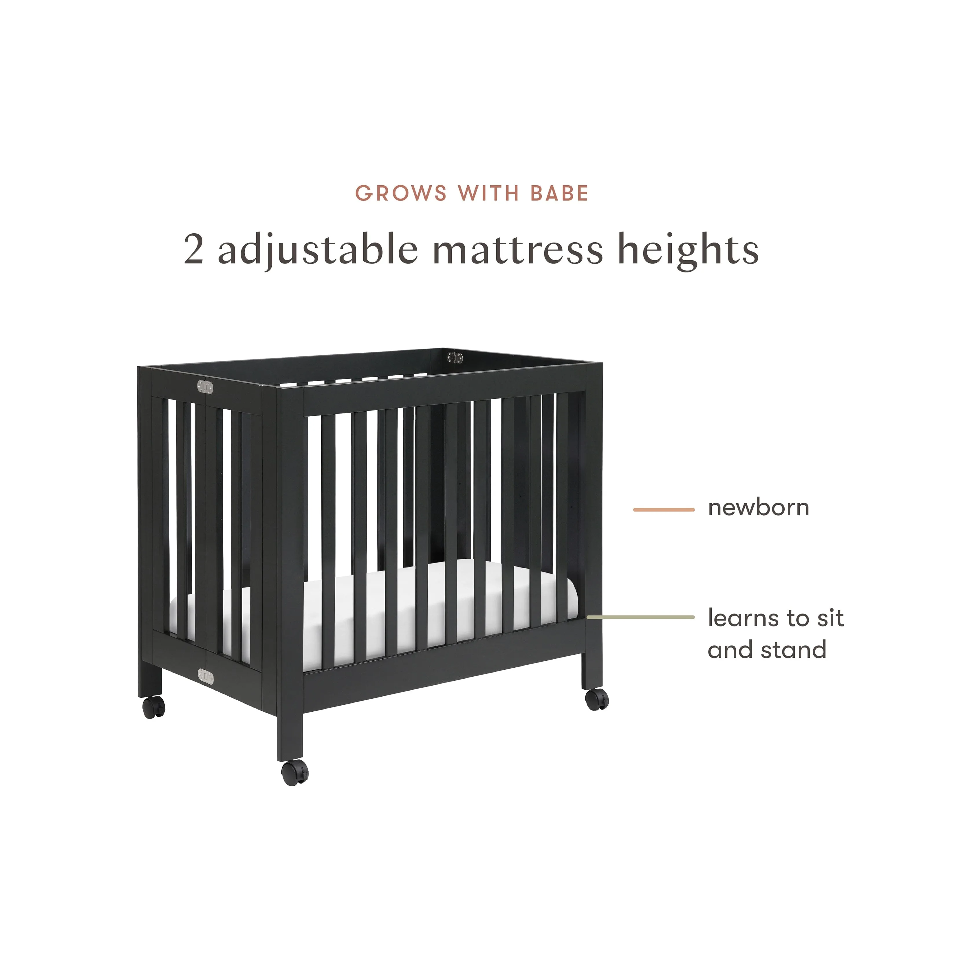 Origami Mini Crib | Black