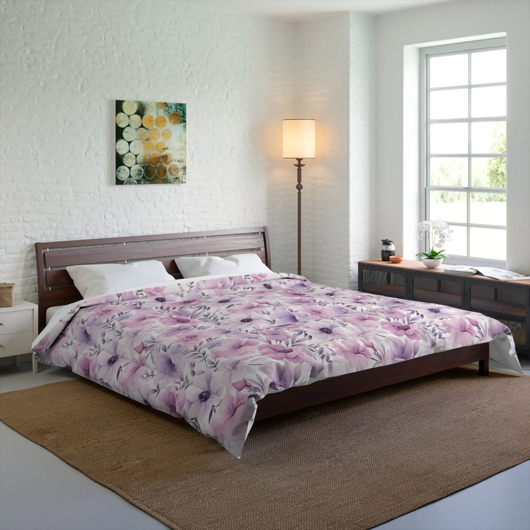 Pastel Floral Comforter