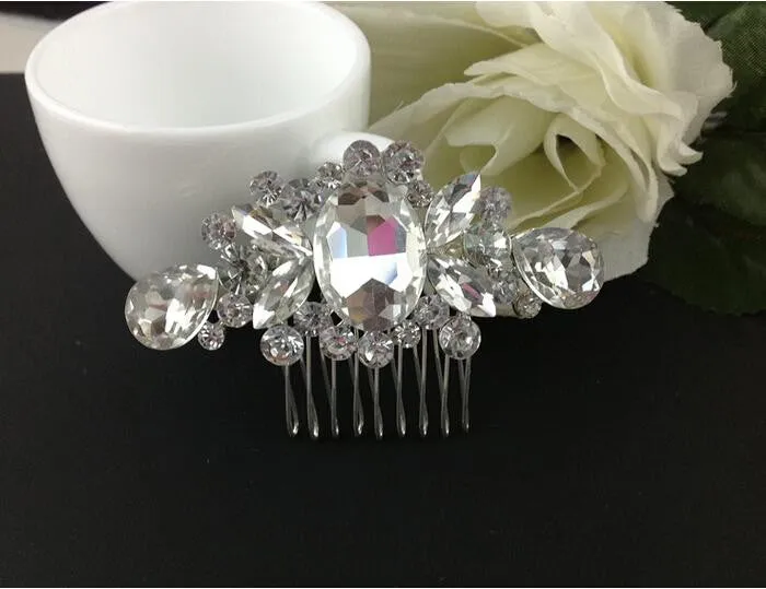 Pearl inserted comb wedding manual headdress lady's high-grade hair combs the butterfly hairpin of bride