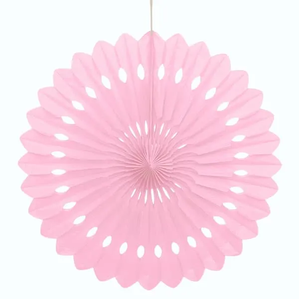 Pink Paper Fans, 5 Sizes