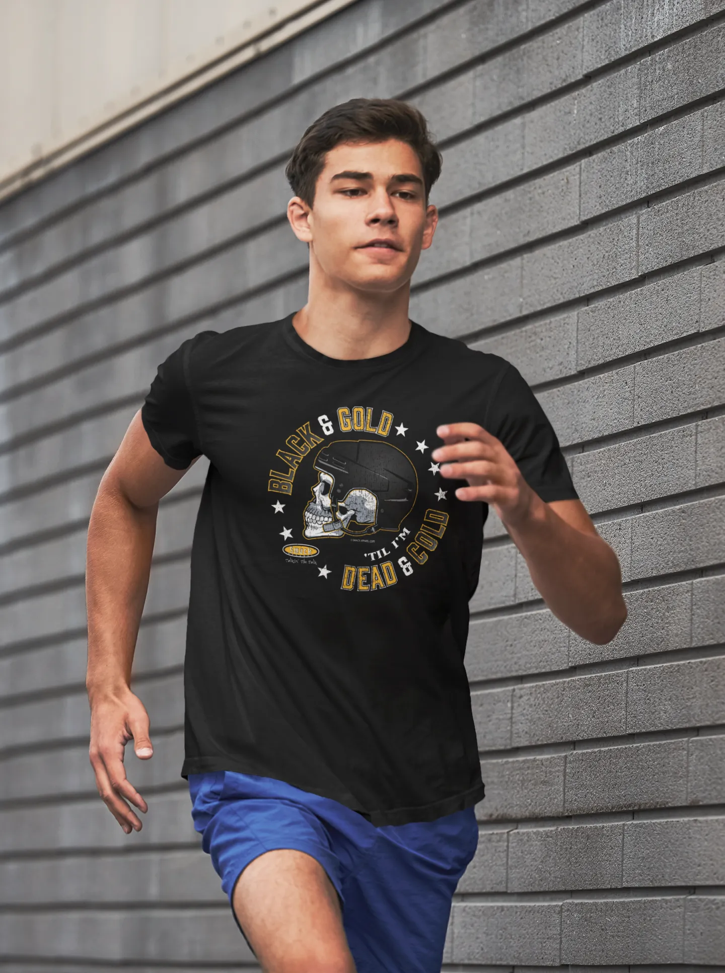 Pittsburgh Hockey Fans. Black and Gold 'Till I'm Dead and Cold. Black T-Shirt (Sm-5X)