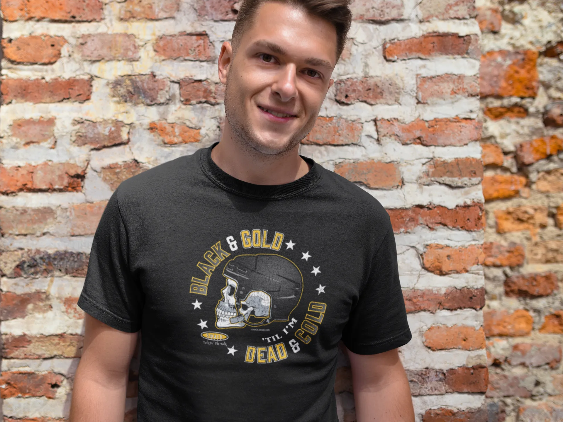 Pittsburgh Hockey Fans. Black and Gold 'Till I'm Dead and Cold. Black T-Shirt (Sm-5X)