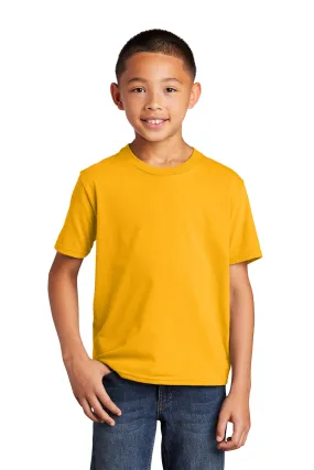 Port & Company Youth Fan Favorite Short Sleeve Crewneck T-Shirt - Bright Gold