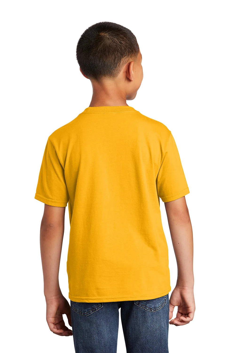 Port & Company Youth Fan Favorite Short Sleeve Crewneck T-Shirt - Bright Gold