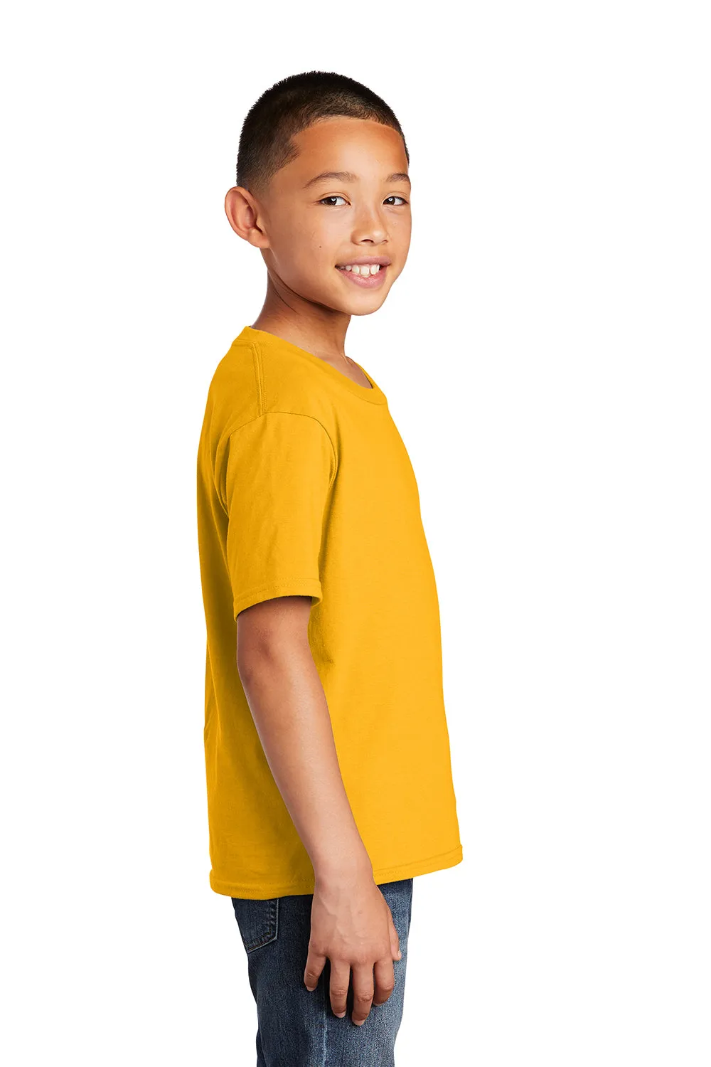 Port & Company Youth Fan Favorite Short Sleeve Crewneck T-Shirt - Bright Gold