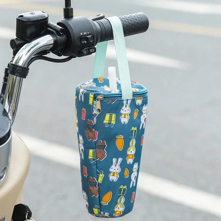 Portable Milk Tea Tote Bag Heat Preservation Eco-friendly Handbag Carrying Insulated Cup Cover, Style: Ice Cream